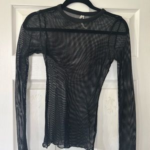 Urban Outfitters black mesh top